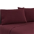 Giselle Bedding Double Burgundy 4pcs Bed Sheet Set Pillowcase Flat Sheet