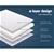 Giselle Bedding Memory Foam Mattress Topper Underlay Cover King Single 7cm