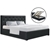 Artiss WARE Double Gas Lift Bed Frame Base Storage Mattress Charcoal Fabric