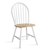 Artiss Dining Chairs Kitchen Chair Rubber Retro Cafe White Wooden Seat x2
