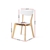 Artiss Dining Chairs Kitchen Chair Rubber Cafe Retro White Wooden Seat x2