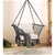 Gardeon Camping Hammock Chair Patio Swing Hammocks Portable Cotton Grey
