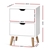 Artiss Bedside Tables Drawers Side Table Nightstand White Storage Wood