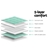 Giselle Weighted Blanket 2.3kg Kids Gravity Relax Cooling Summer Aqua