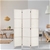 Artiss 3 Panels Room Divider Screen Privacy Rattan Timber Fold Woven White