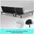 Sarantino 3-Seater Corner Wood Sofa Bed Lounge Chaise Sofa Light Grey