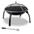 Grillz 22 Inch Portable Foldable Outdoor Fire Pit Fireplace