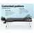 Zenses Massage Table 75cm Portable 3 Fold Aluminium Therapy Beauty Bed