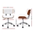 Artiss Executive Wooden Office Chair Leather Computer Seat White