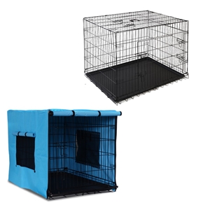 i.Pet 48inch Collapsible Pet Cage with C