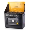 Devanti 3 Burner Portable Oven - Black & Yellow