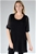 Lil' D Womens Pleated Tunic Top