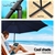 Instahut 3M Umbrella w/48x48cm Base Cantilever Sun Beach Garden Patio Black
