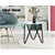 Artiss Coffee Table Glass High Gloss Display Modern Furniture 50X50CM