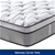 Queen Mattress in Gel Memory Foam 6 Zone Pocket Coil Soft Firm Bed 30cm