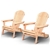 Gardeon Patio Chairs Wooden Adirondack Recliner Garden Lounge 2PC
