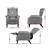 Artiss Recliner Chair Luxury Lounge Armchair Single Sofa Couch Fabric Grey