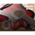 Alpha 34” Inch Guitar Cutaway Wooden 1/2 Size Red w/ Capo Tuner