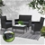 Gardeon Garden Furniture Outdoor Lounge Setting Wicker Sofa Patio Storage