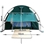 Deluxe Single Camping Canvas Swag Tent Green