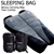 Set of 2 Camping Thermal Sleeping Bags Black