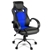 Racing Style PU Leather Office Desk Chair - Blue