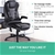 Artiss Massage Office Chair Gaimgn 8 Point Heated Chairs Computer Black