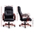 Artiss Executive Wooden Chair Wood Computer Chairs Leather Seat Sherman