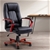 Artiss Executive Wooden Chair Wood Computer Chairs Leather Seat Semper
