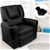 Keezi Kids Recliner Chair Black PU Leather Sofa Lounge Couch Armchair