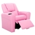 Keezi Kids Recliner Chair Pink PU Leather Sofa Lounge Couch Armchair