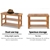 Bamboo Wooden Shoe Rack Organiser Cabinet Holder Shelf Natural
