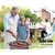 Grillz 30 Inch Portable Outdoor Fire Pit and BBQ - Black