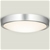 HPM Aura 18W LED Dimmable Ceiling Oyster Light, 3000K, Silver finish