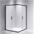 1200 x 800mm Sliding Door Nano Safety Glass Shower Screen Della Francesca