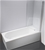 Pivot Door 6mm Safety Glass Bath Shower Screen 800x1400mm Della Francesca
