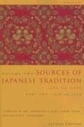 Sources of Japanese Tradition, Volume 2: