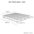 Mattress Base Ensemble King Wooden Slat in Chaorcoal with Removable Cover