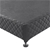 Mattress Base Ensemble Queen Wooden Slat in Black with Removable Cover