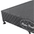 Mattress Base Ensemble Queen Wooden Slat in Black with Removable Cover