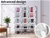 Cube Cabinet Shoe Organiser Shelf Stackable DIY 10 Tier 3 Column