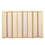 Levede Room Divider Screen 8 Panel Wooden Dividers Timber Stand Natural