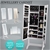 Levede Free Standing Mirrored Jewellery Dressing Cabinet W/ 2 Drawers