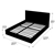 Levede Bed Frame Gas Lift Premium Leather Base Mattress Queen