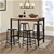 Levede 5pc Industrial Pub Table Bar Stools Wood Chair Set Home Kitchen