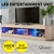 Levede TV LED Entertainment Unit Stand s Modern Wood Oak