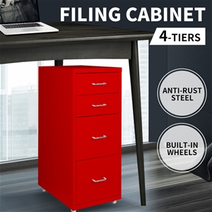 Metal File Cabinet Steel Orgainer With 4