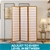 Levede 6 Panel Room Divider Screen Door Stand Wood Fold Natural
