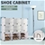 Cube Cabinet Shoe Cabinet Shelf Stackable DIY 6 Tier 3 Column