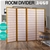 Levede 4 Panel Free Standing Foldable Room Divider Screen Wood Frame